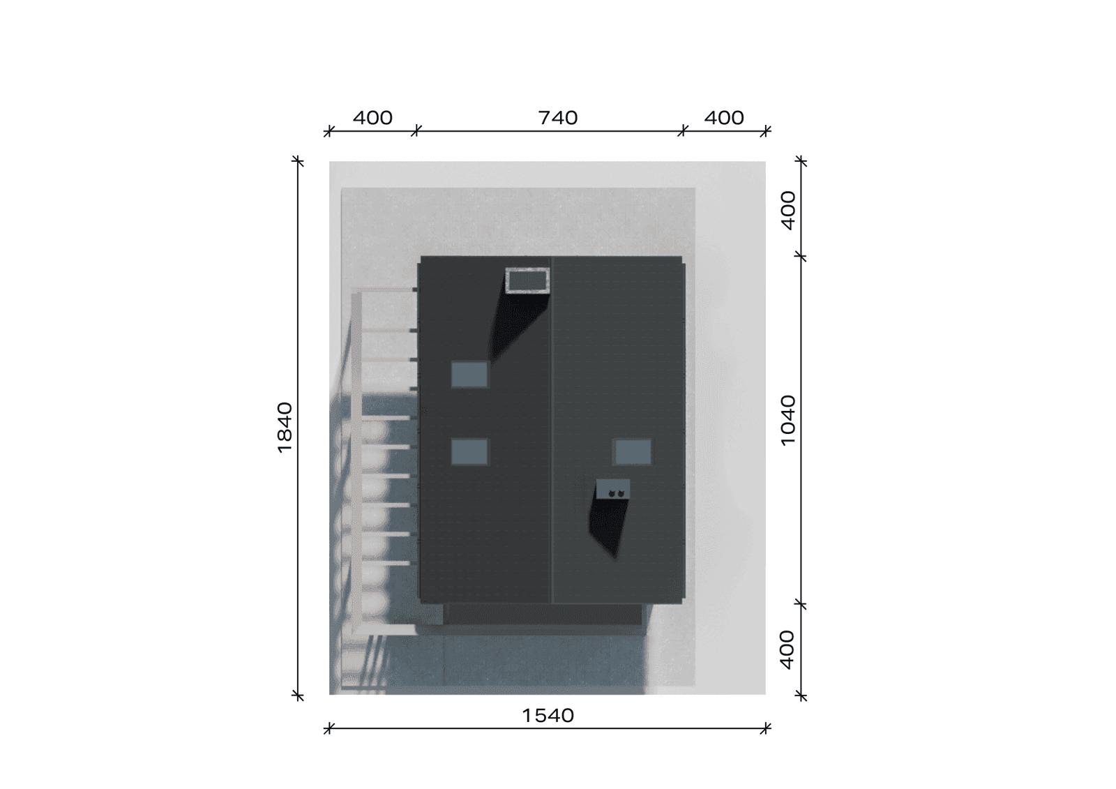 Usytuowanie projektu domu New House 757