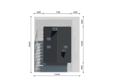 Usytuowanie projektu domu New House 757