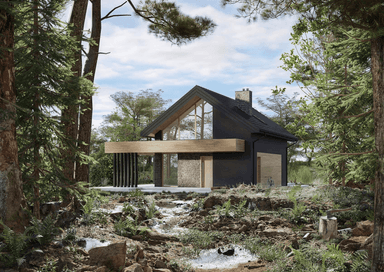 Wizualizacja domu jednorodzinnego New House 757