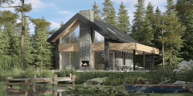 Wizualizacja domu jednorodzinnego New House 757