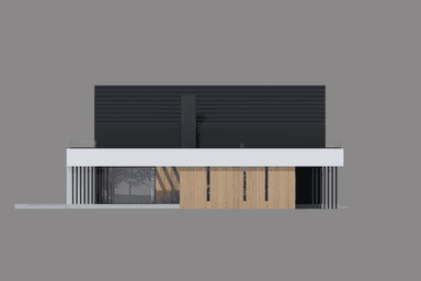 Elewacja boczna projektu domu New House 790 w1
