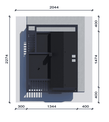 Usytuowanie projektu domu New House 790 w1