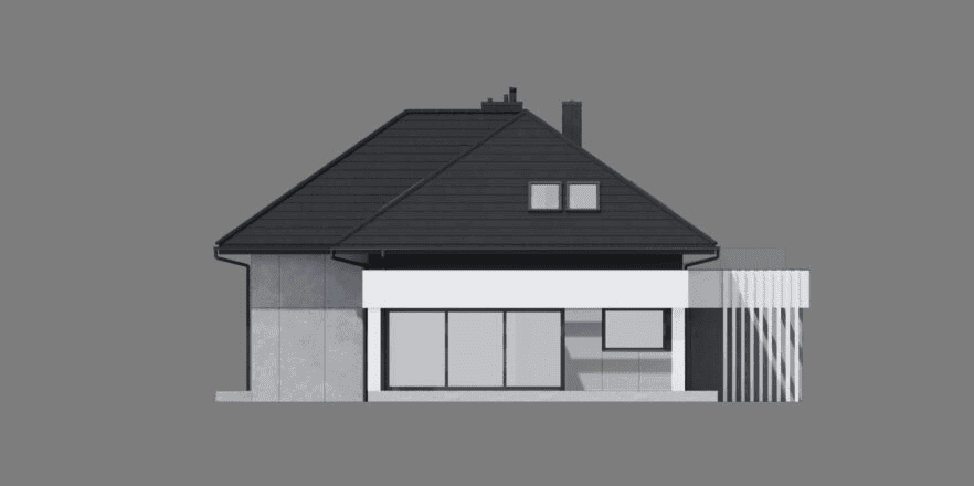 Elewacja boczna projektu domu New House 703