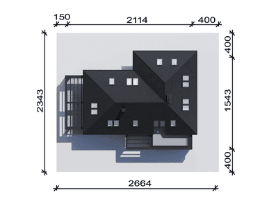 Usytuowanie projektu domu New House 703