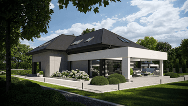 Wizualizacja domu jednorodzinnego New House 703