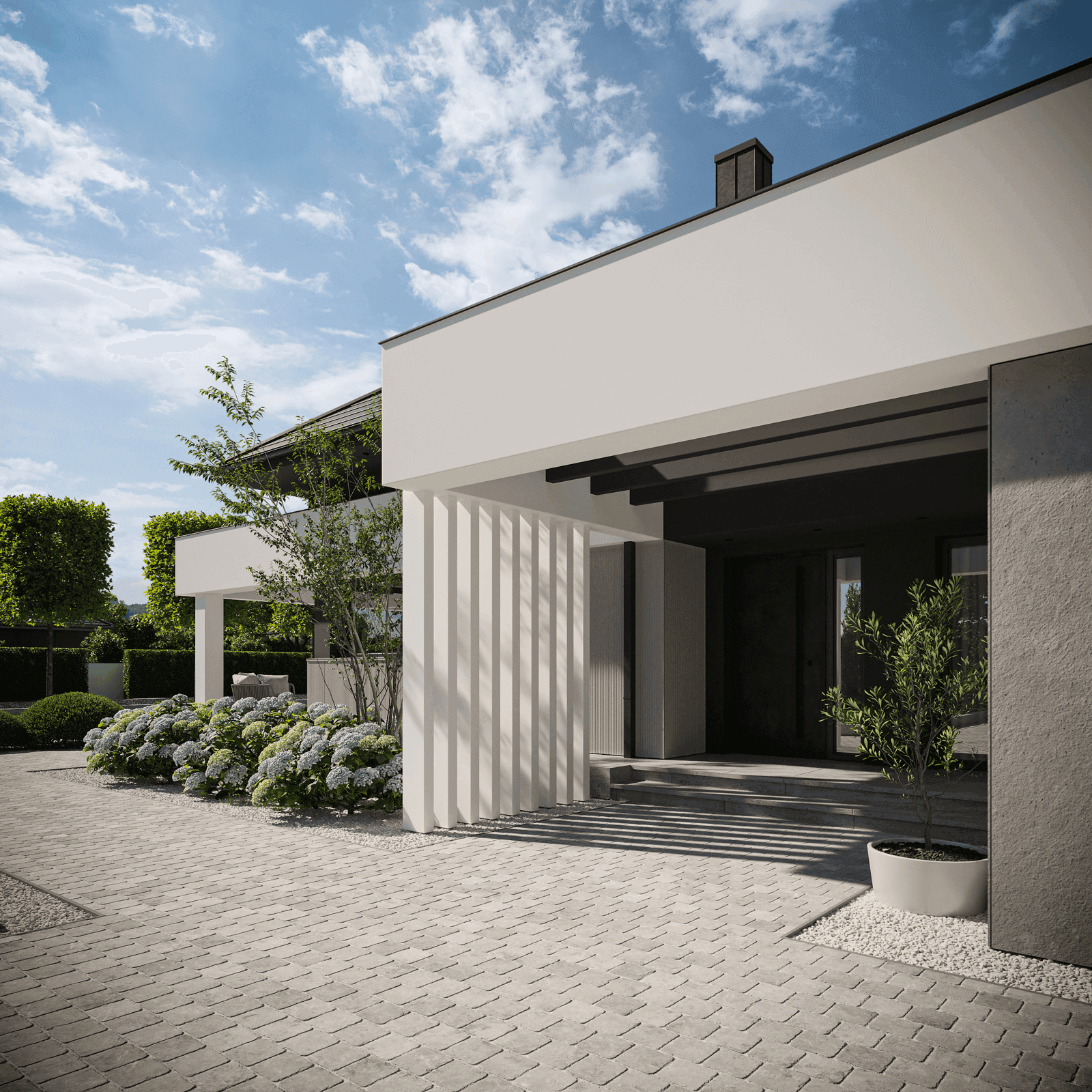 Wizualizacja domu jednorodzinnego New House 703