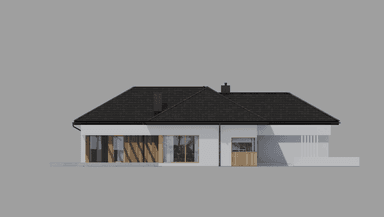 Elewacja boczna projektu domu New House 708