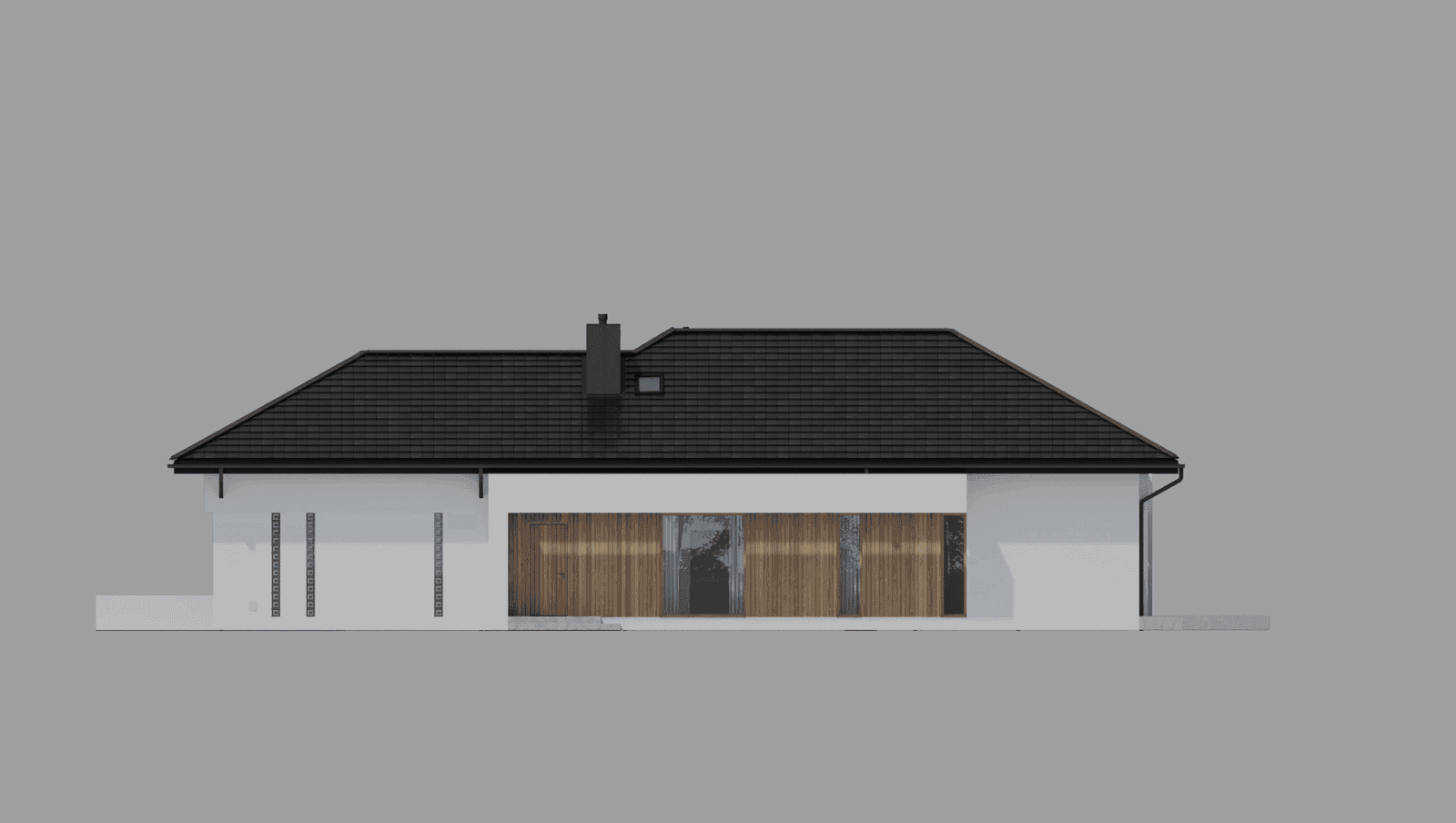 Elewacja boczna projektu domu New House 708