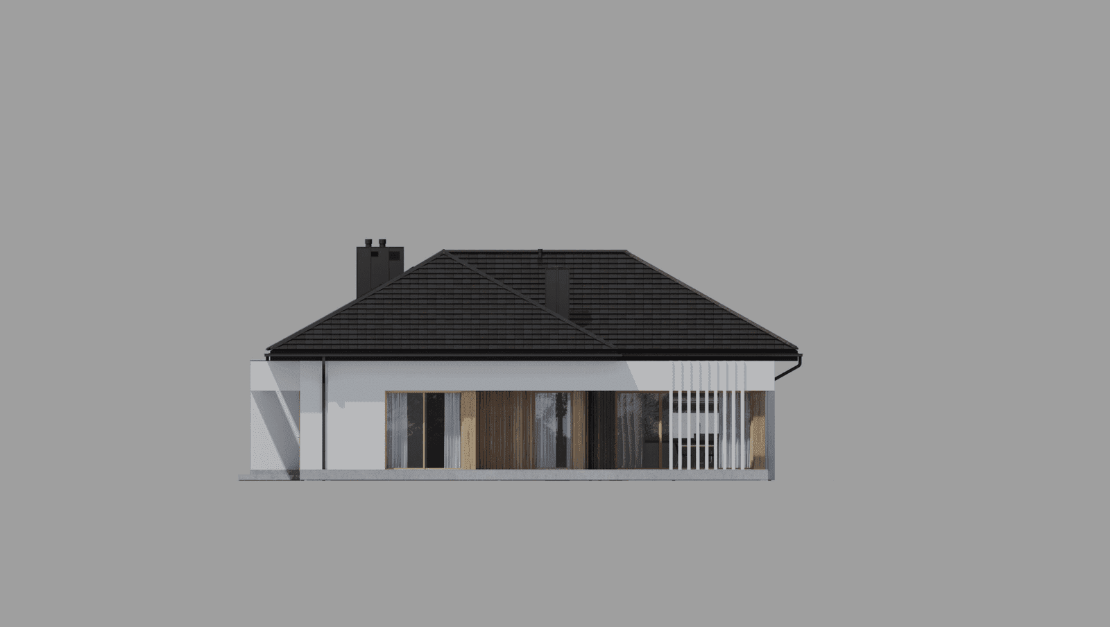 Elewacja tylna projektu domu New House 708