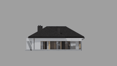 Elewacja tylna projektu domu New House 708