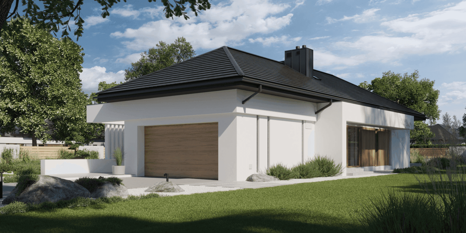 Wizualizacja domu jednorodzinnego New House 708