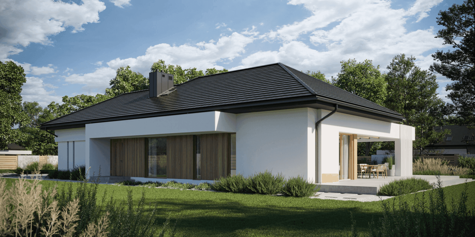 Wizualizacja domu jednorodzinnego New House 708