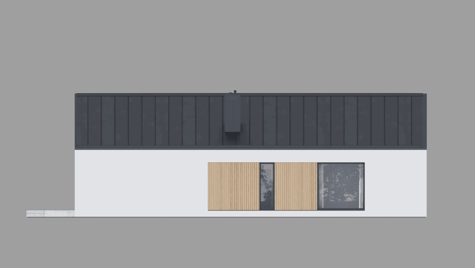 Elewacja boczna projektu domu New House 719