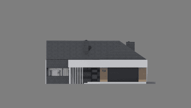 Elewacja frontowa projektu domu New House 724