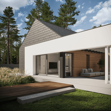 Wizualizacja domu jednorodzinnego New House 724