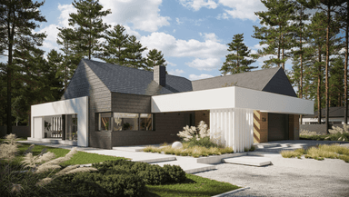 Wizualizacja domu jednorodzinnego New House 724