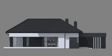 Elewacja boczna projektu domu New House 725