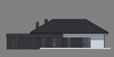 Elewacja boczna projektu domu New House 725