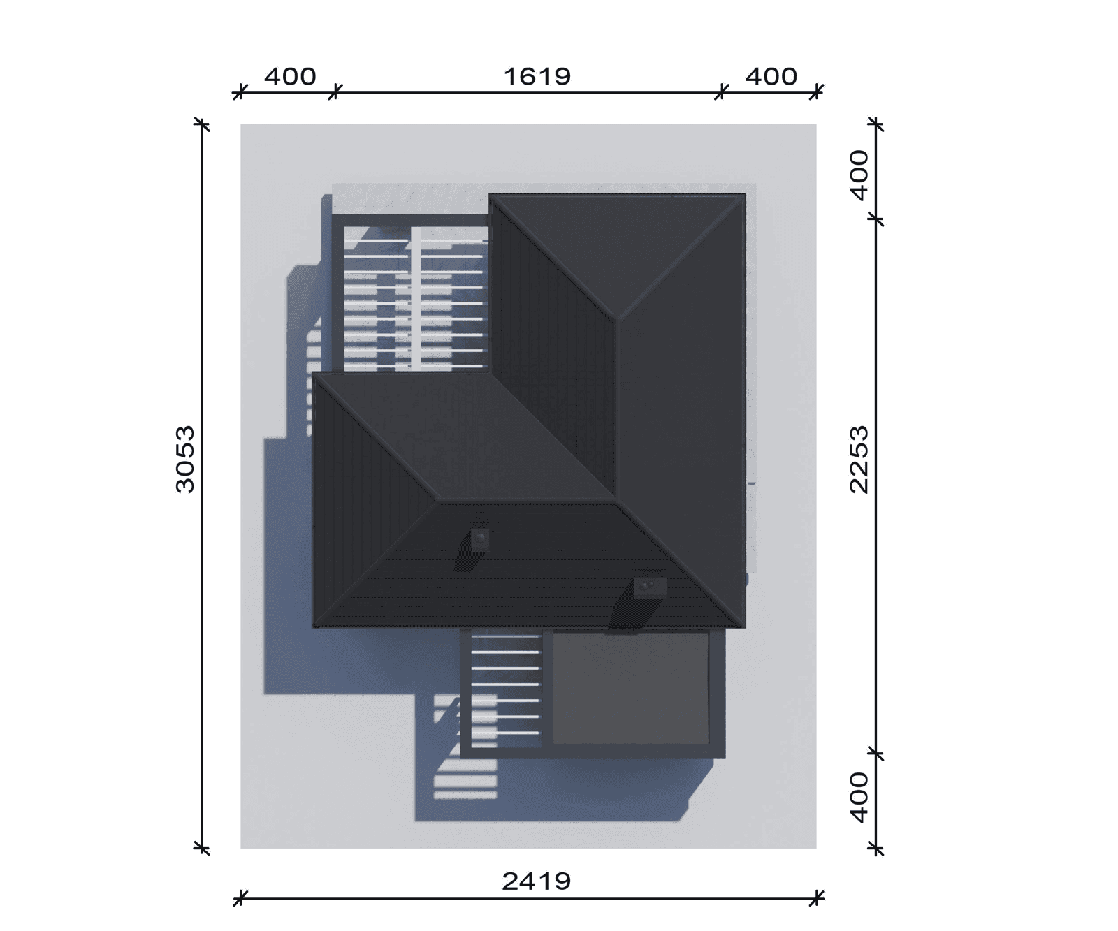 Usytuowanie projektu domu New House 725