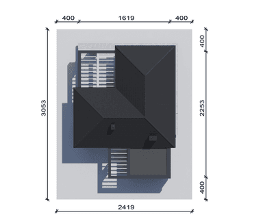 Usytuowanie projektu domu New House 725