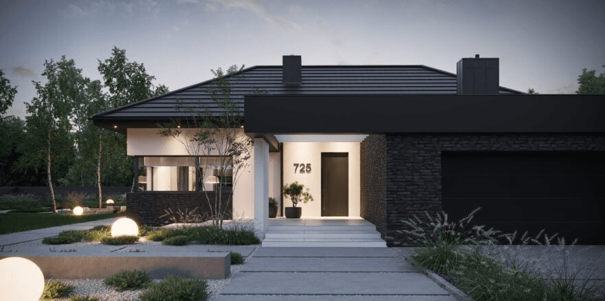 Widok na dom porjekt domu NewHouse 725