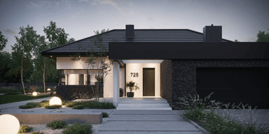 Widok na dom porjekt domu NewHouse 725