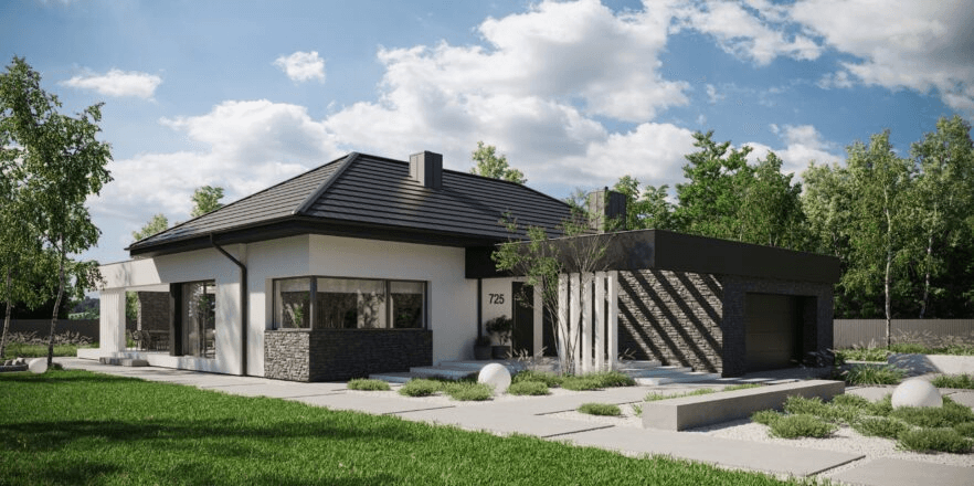 Porjekt domu New House 725 widok