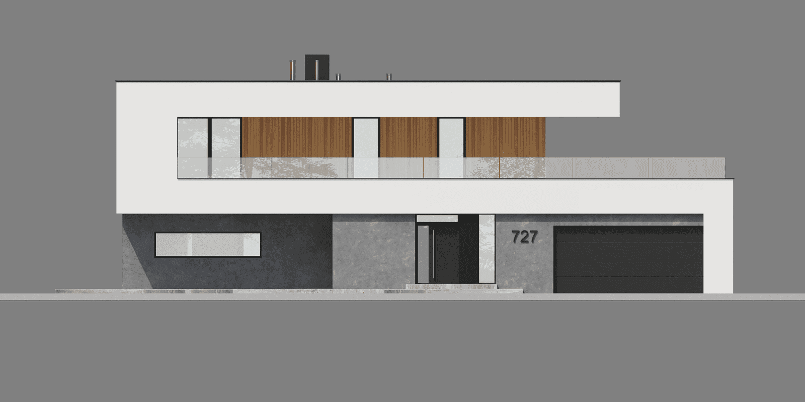 Elewacja frontowa projektu domu New House 727