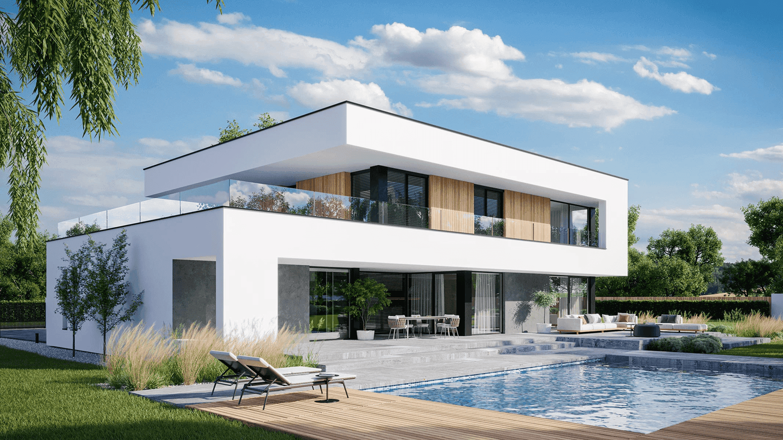 Wizualizacja domu jednorodzinnego New House 727