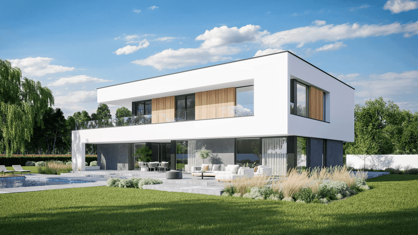 Wizualizacja domu jednorodzinnego New House 727