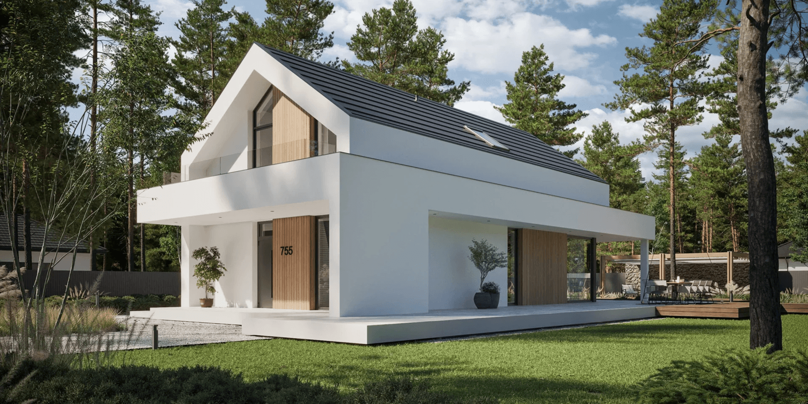 Nowoczesna stodoła New House 755