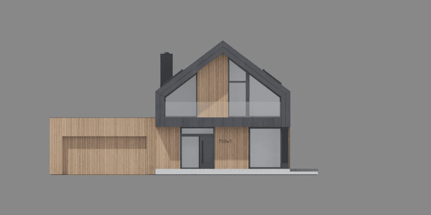 Elewacja frontowa projektu domu New House 759 w1