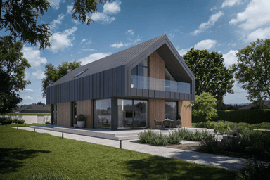 Wizualizacja domu jednorodzinnego New House 759 w1