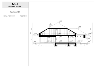 Przekój domu New House 761