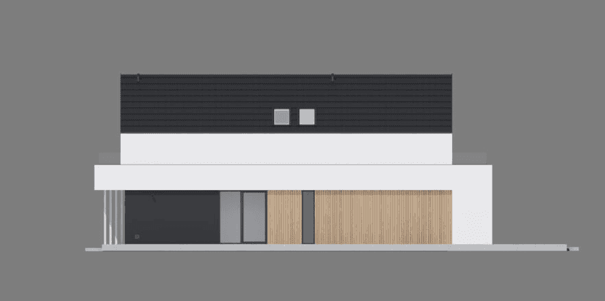 Elewacja boczna projektu domu New House 790 w2