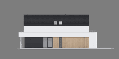 Elewacja boczna projektu domu New House 790 w2