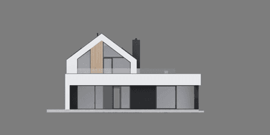 Elewacja tylna projektu domu New House 790 w2