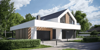 Wizualizacja domu jednorodzinnego New House 790 w2