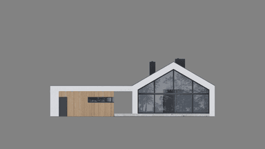 Elewacja projekt domu parterowego wyjatkowy dom NewHouse 715 G2