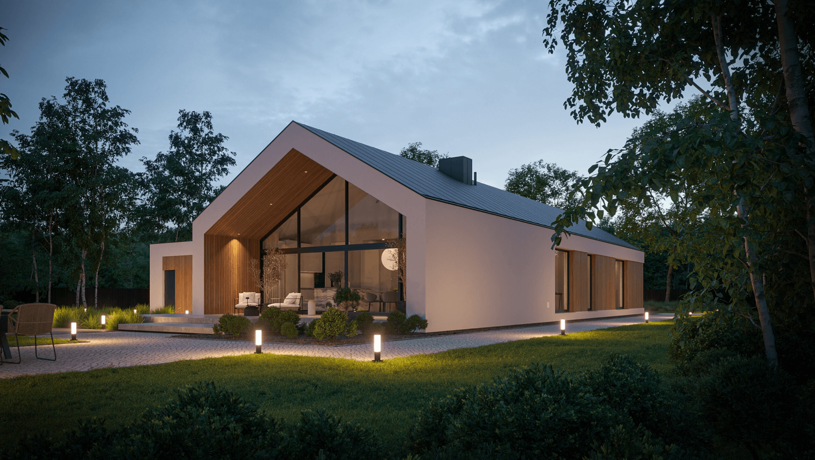 Projekt domu parterowego New House 715 g2