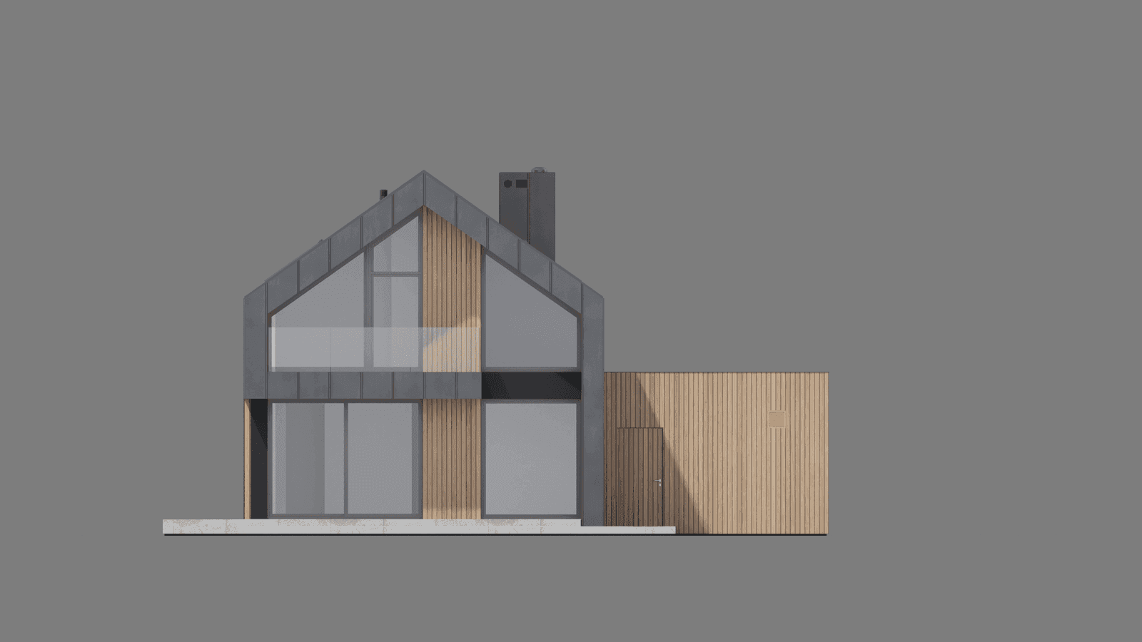Projekt domu ModernHouse 758 G wariant 1