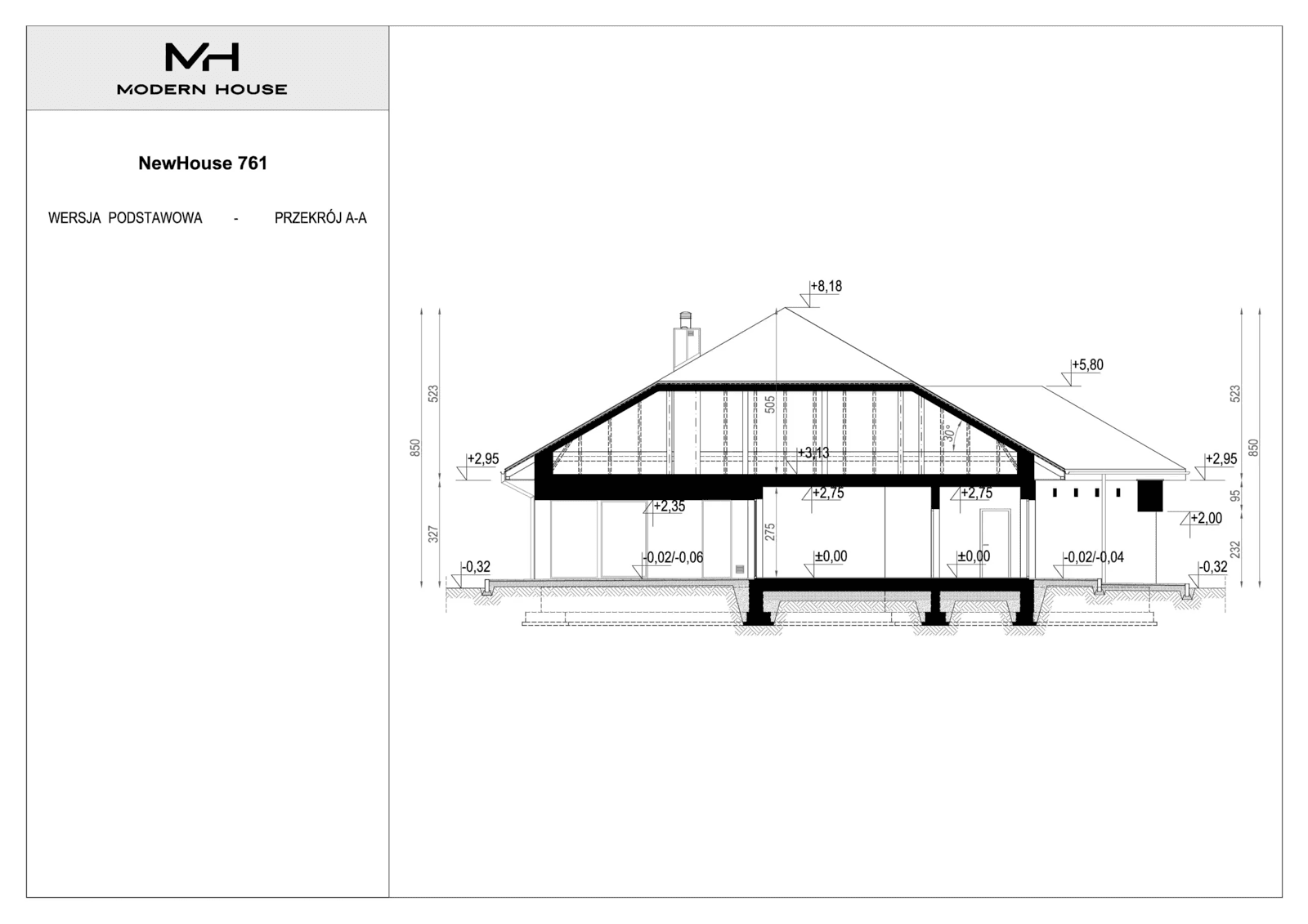 Elewacja projektu New House 761
