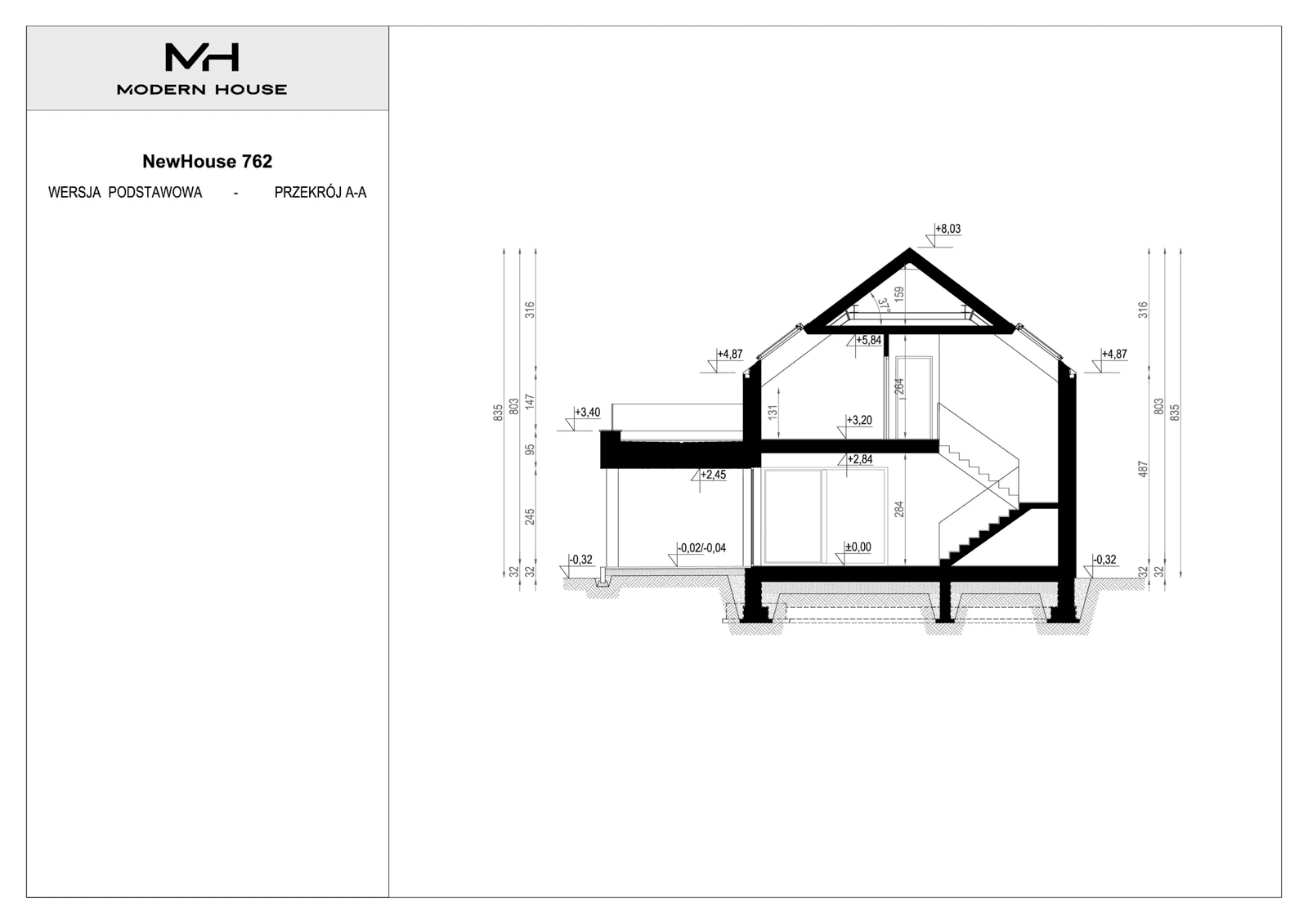 Przekrój New House 762