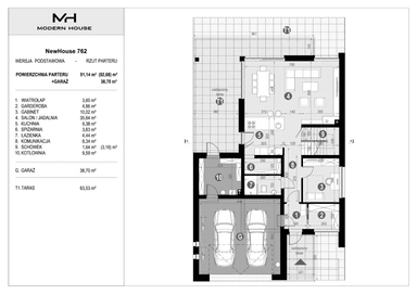 Parter projektu domu New House 762