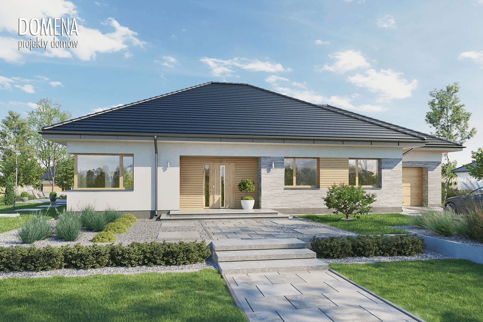 Projekt Domena 124A wizualizacja frontowa