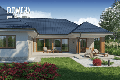 Projekt domu z poddaszem do adaptacji Domena 110B