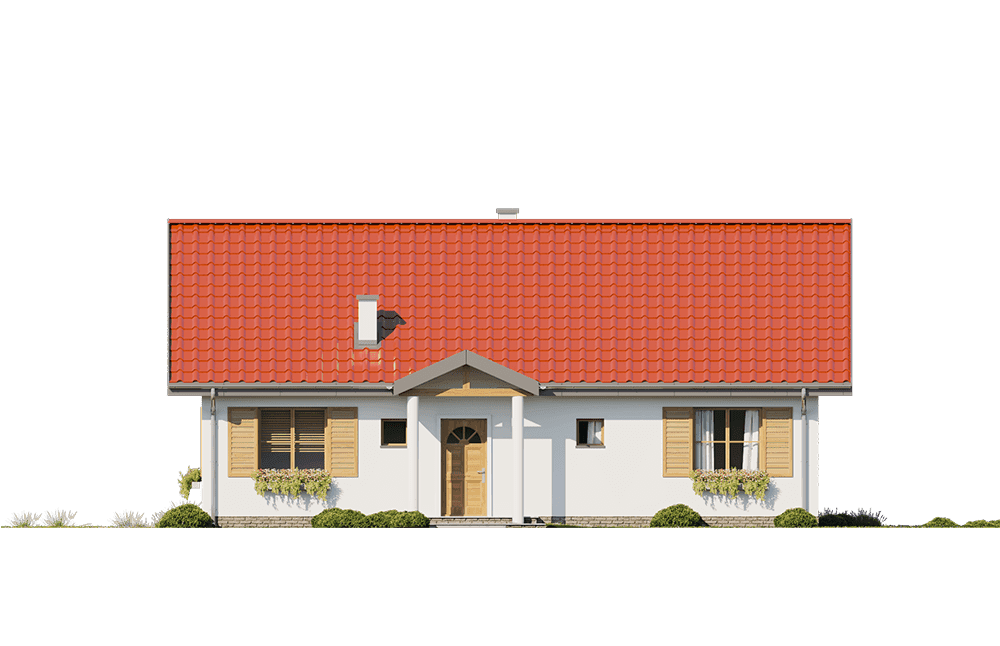 Elewacja projekt domu Słoneczny wariant E
