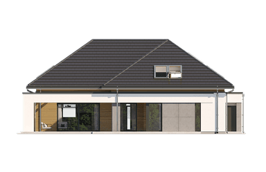 Elewacja ogrodowa Hiacynt wariant B