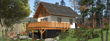 Projekt domu L-87 Dom Modrzewiowa