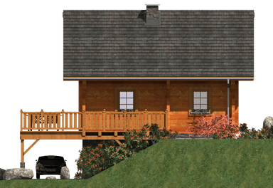Elewacja boczna lewa projekt domu L-87